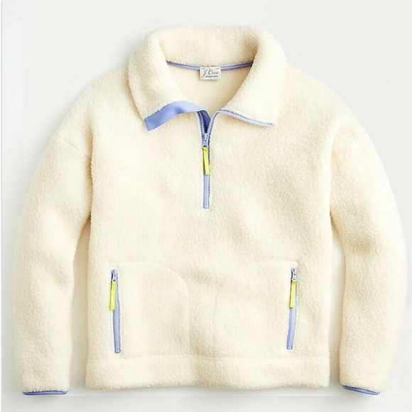 J. Crew Sweaters - J. Crew Polartec Sherpa Fleece Half-Zip Pullover